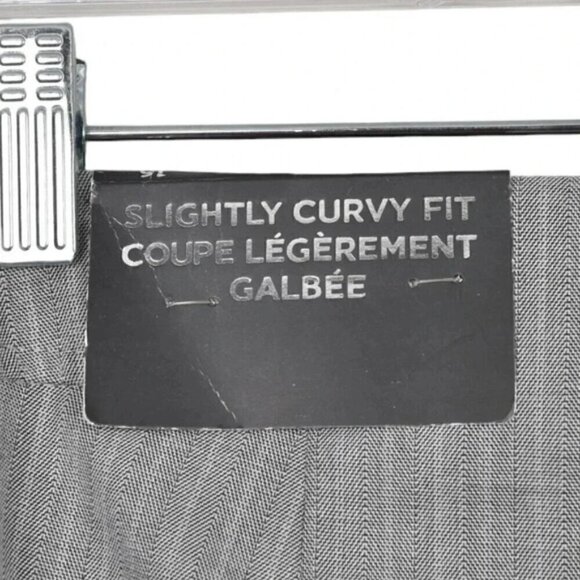 NWT Penningtons Pants Slightly Curvy Fit Gray Straight Leg Size 16 - Picture 5 of 11